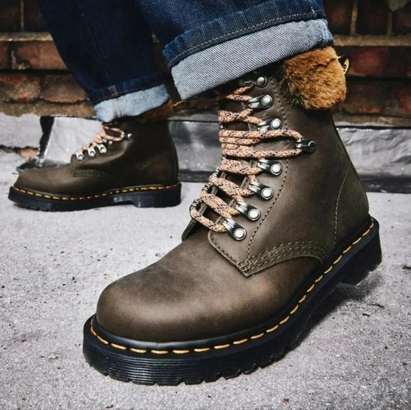 Dr.Martens 1460 Serena Collar Streeter+Milo Fur 8 - Picture 1 of 6
